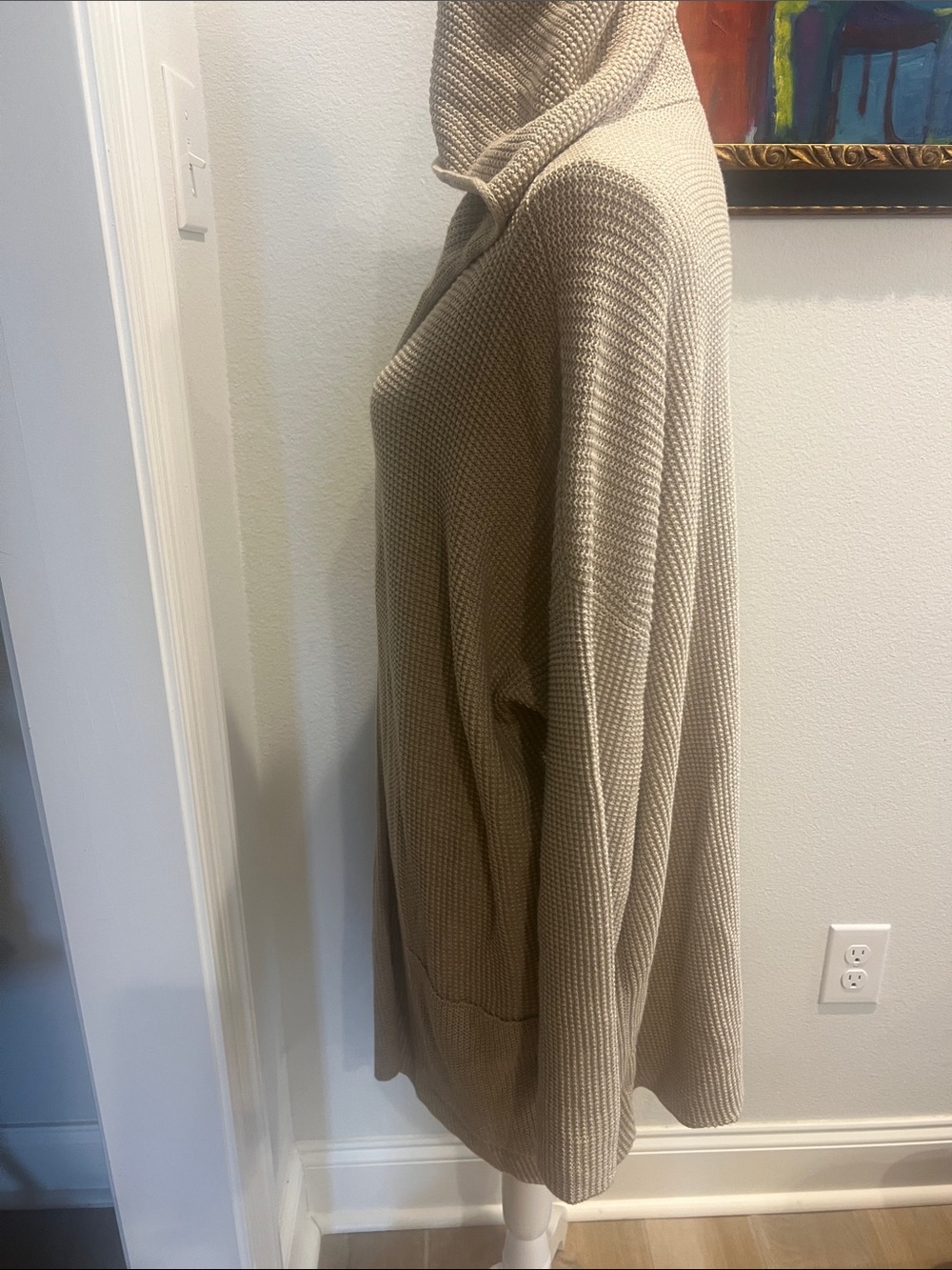 Eileen Fisher Hooded Open-Front Peruvian Organic Cotton Cardigan. Large NWT - Picture 6 of 15